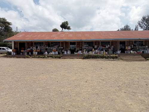 Students engaged in learning at Enoomatasiani Girls Secondary School